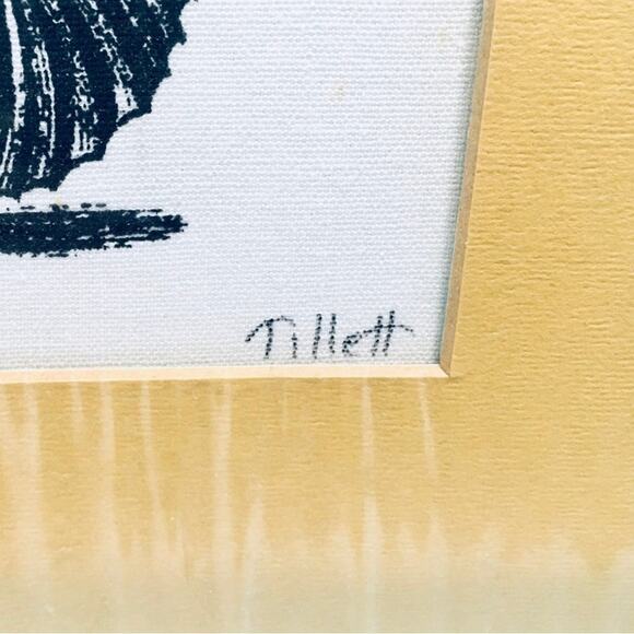 Vintage Jim Tillett Silkscreen Signed Matted Unframed - Picture 2 of 6